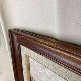 Tableau encadré huile sur toile signée Burnett