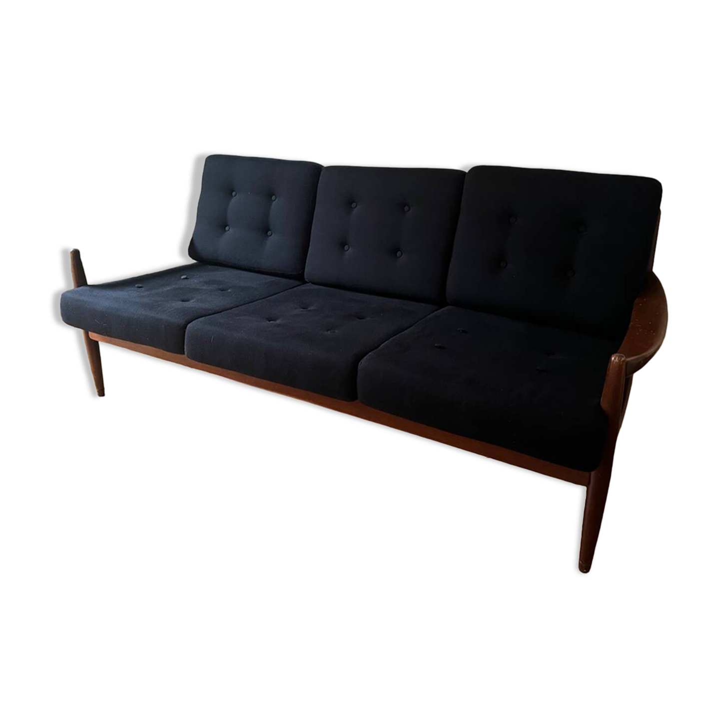 Vintage Scandinavian three-seater sofa
