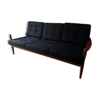 Vintage Scandinavian three-seater sofa