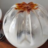 Paire de lampes mazzega 1970 verre de Murano