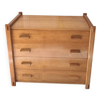Chest of drawers in blond elm