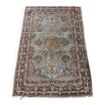 Antique Ghoum carpet from Iran in silk.