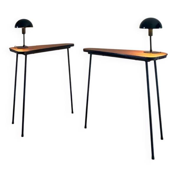 Paire de consoles hautes vintage — Beyit