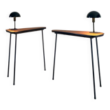 Pair of vintage high consoles