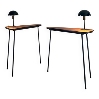 Pair of vintage high consoles