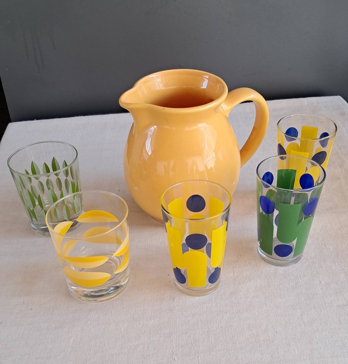 Carafe and glasses