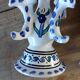 Pair of Tunisian ceramic candlesticks