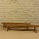 Pair of solid oak benches 2.65m