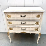 Louis XV style chest of drawers, oak, 1970