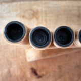 Scandinavian Design 8-arm Wooden Candle Holder, Vintage Nordic Menora