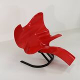 Chaise Longue "Éléphant" de Bernard Rancillac – Édition Limitée 07/100 – Rouge