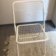 White folding chairs