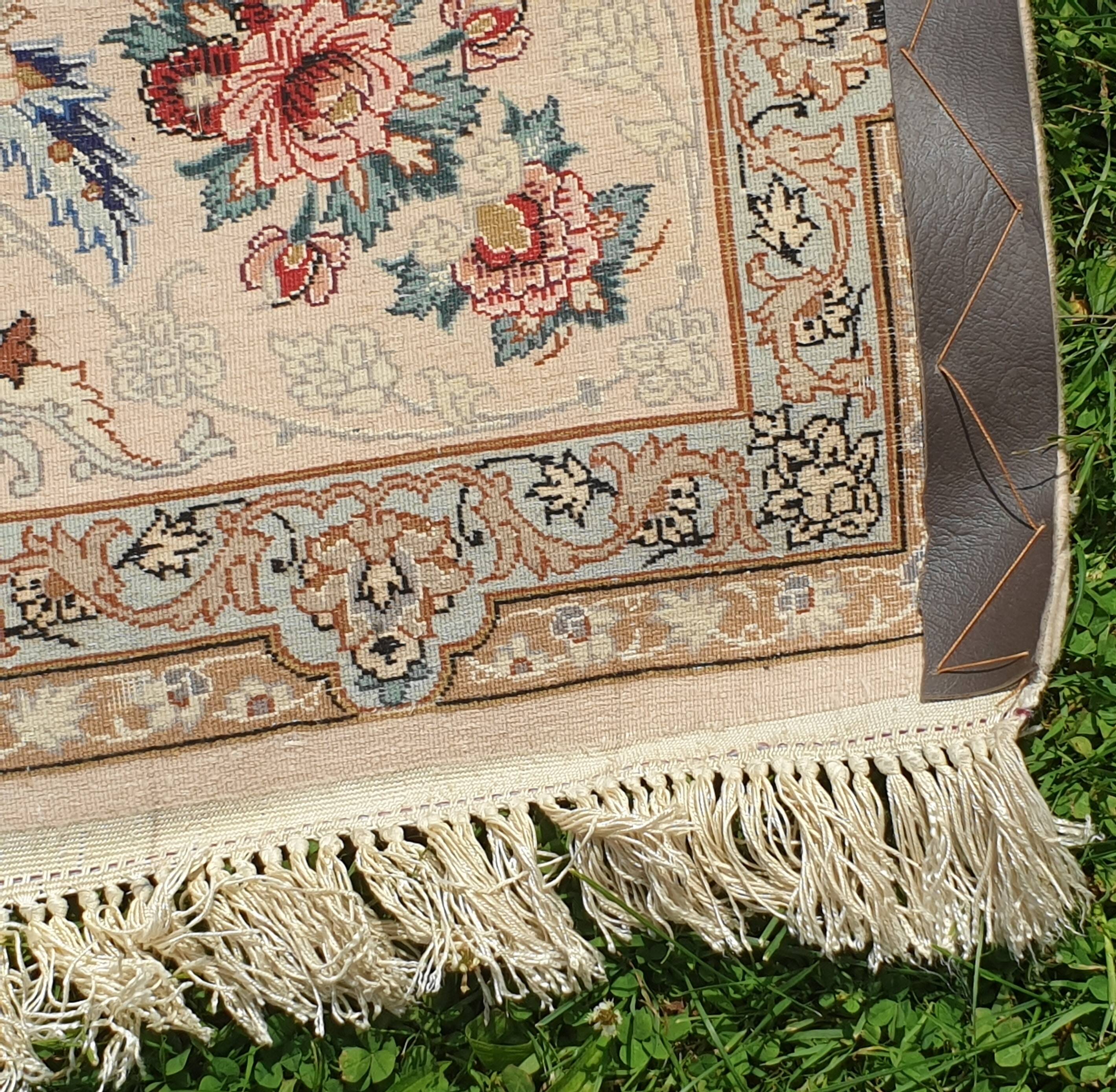 Vintage Isfahan Rug, Rug, carpet 225x150cm (7.4x4.9 ft) Floral Pattern