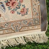 Vintage Isfahan Rug, Rug, carpet 225x150cm (7.4x4.9 ft) Floral Pattern