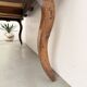 19th century walnut drapery table 2m1