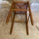 Antique turned wood high bar stool + vintage straw seat