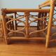 Tables gigognes en rotin et cannage – Esprit Riviera – Vers 1970/80