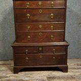 Cabinet - Commode  / chiffonnier ancien en bois massif, XIXᵉ siècle