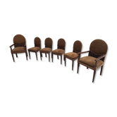 Salon Art Déco 1930 – 2 fauteuils et 4 chaises