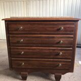 Dresser the 60s in wood and marble