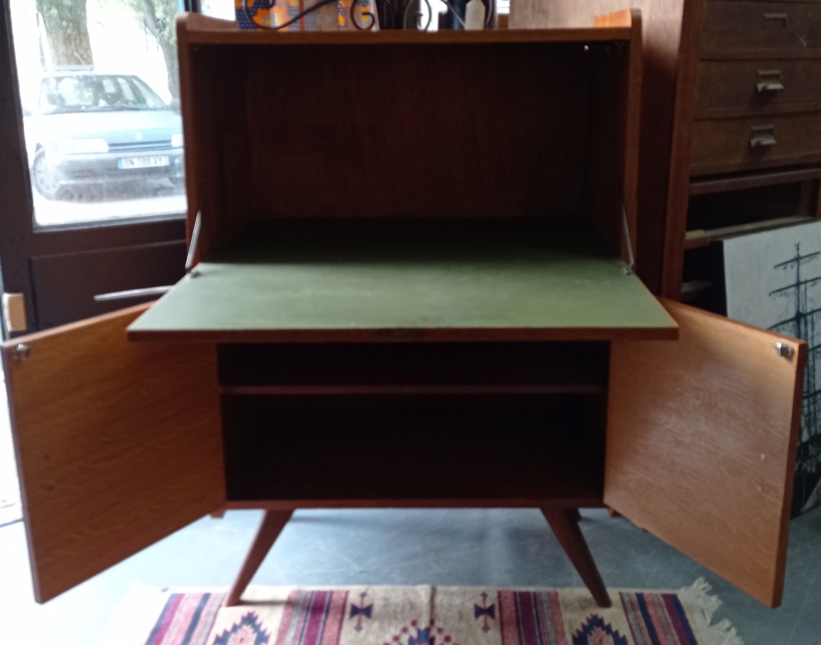 Teak secretary 60s