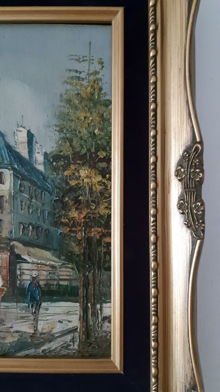 Tableau of a Parisian scene after Henri Rogers.