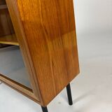 Danish teak display cabinet highboard Kristiansen vintage 60s