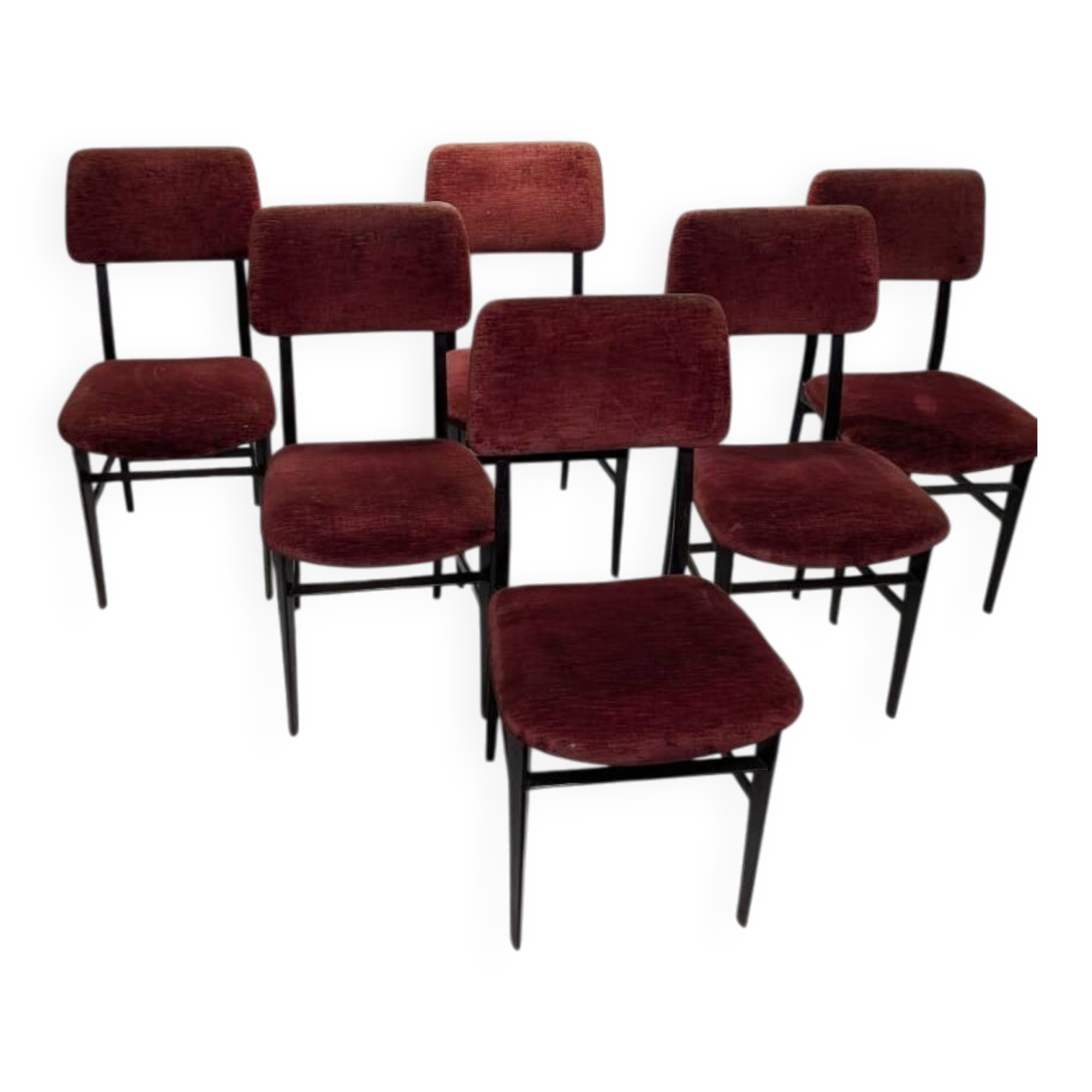 Set of 6 chairs by Vittorio Dassi, 1950s