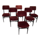 Set of 6 chairs by Vittorio Dassi, 50s
