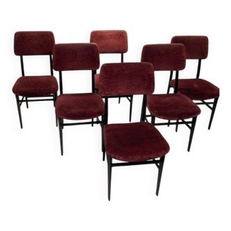 Set of 6 chairs by Vittorio Dassi, 1950s