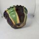 Old flower pot planter glazed terracotta cache pot