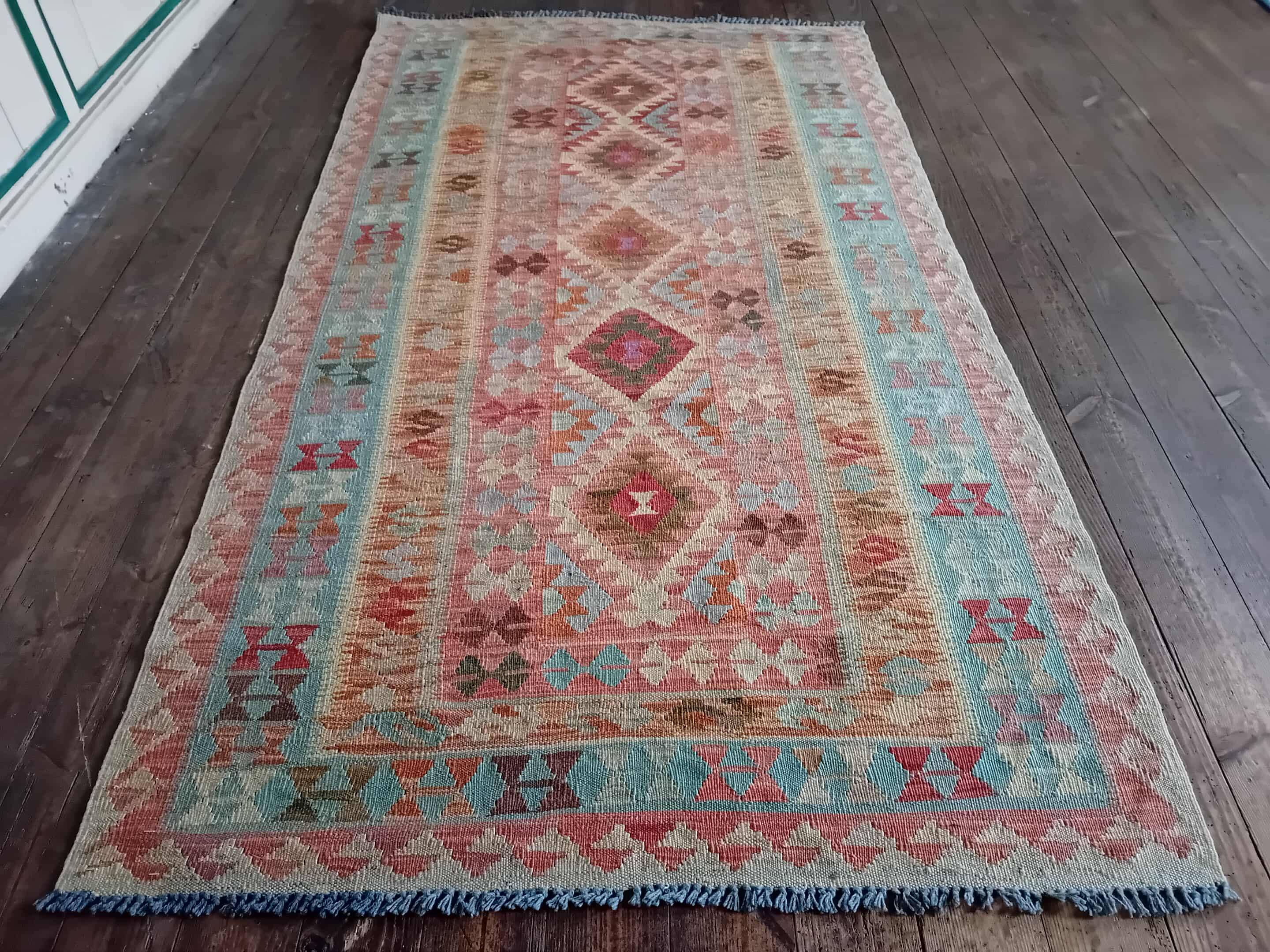 Kilim Afghan fait main 220x118cm