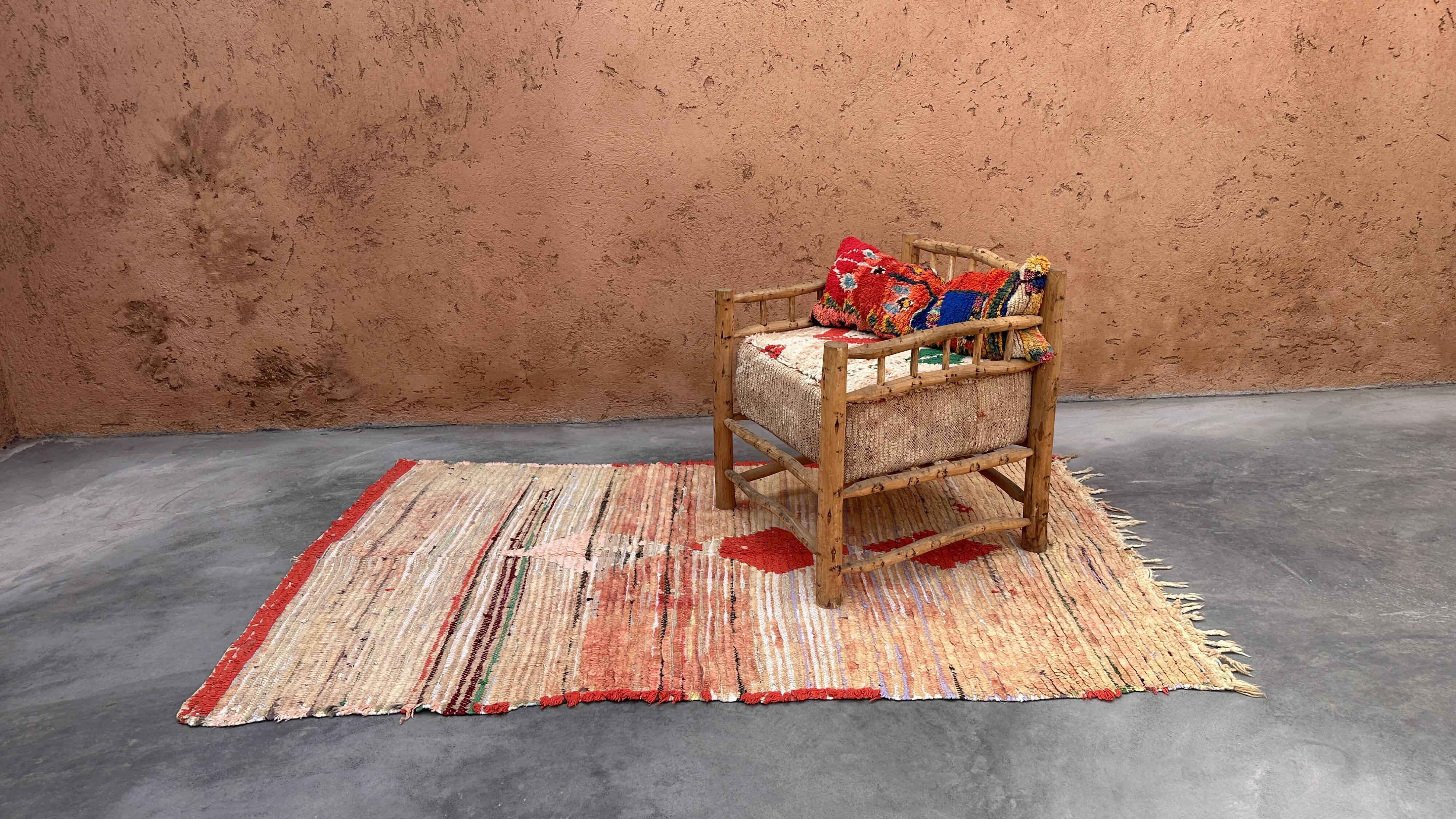Boujad beige Moroccan rug - 135 x 234 cm