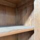 Large workshop wardrobe in pitch pine - Early 20th century