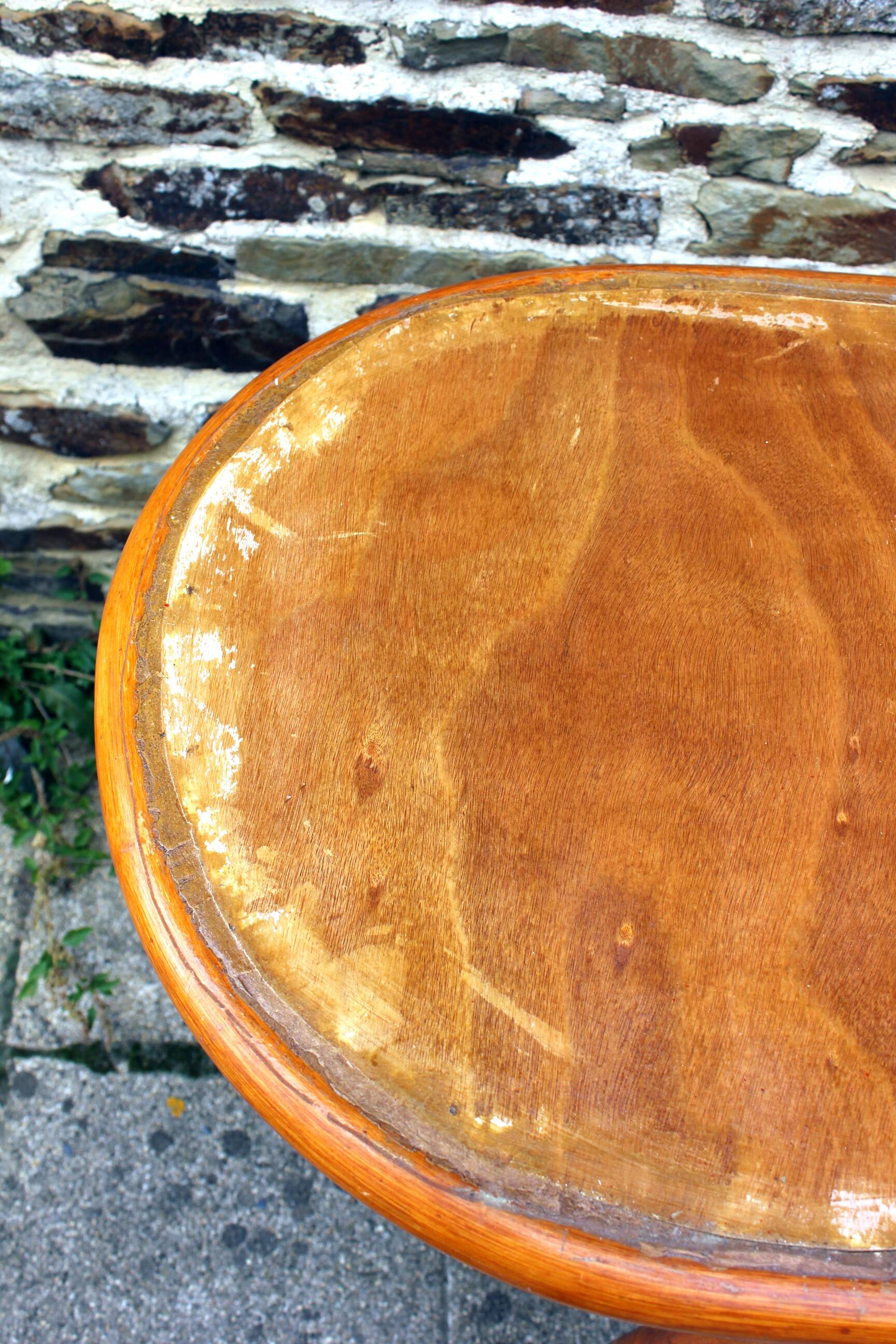 Vintage rattan bar cabinet from the 70s