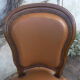 Chaise Louis Philippe en noyer massif