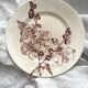 Ironstone dessert plate "Tremières" Salins pottery