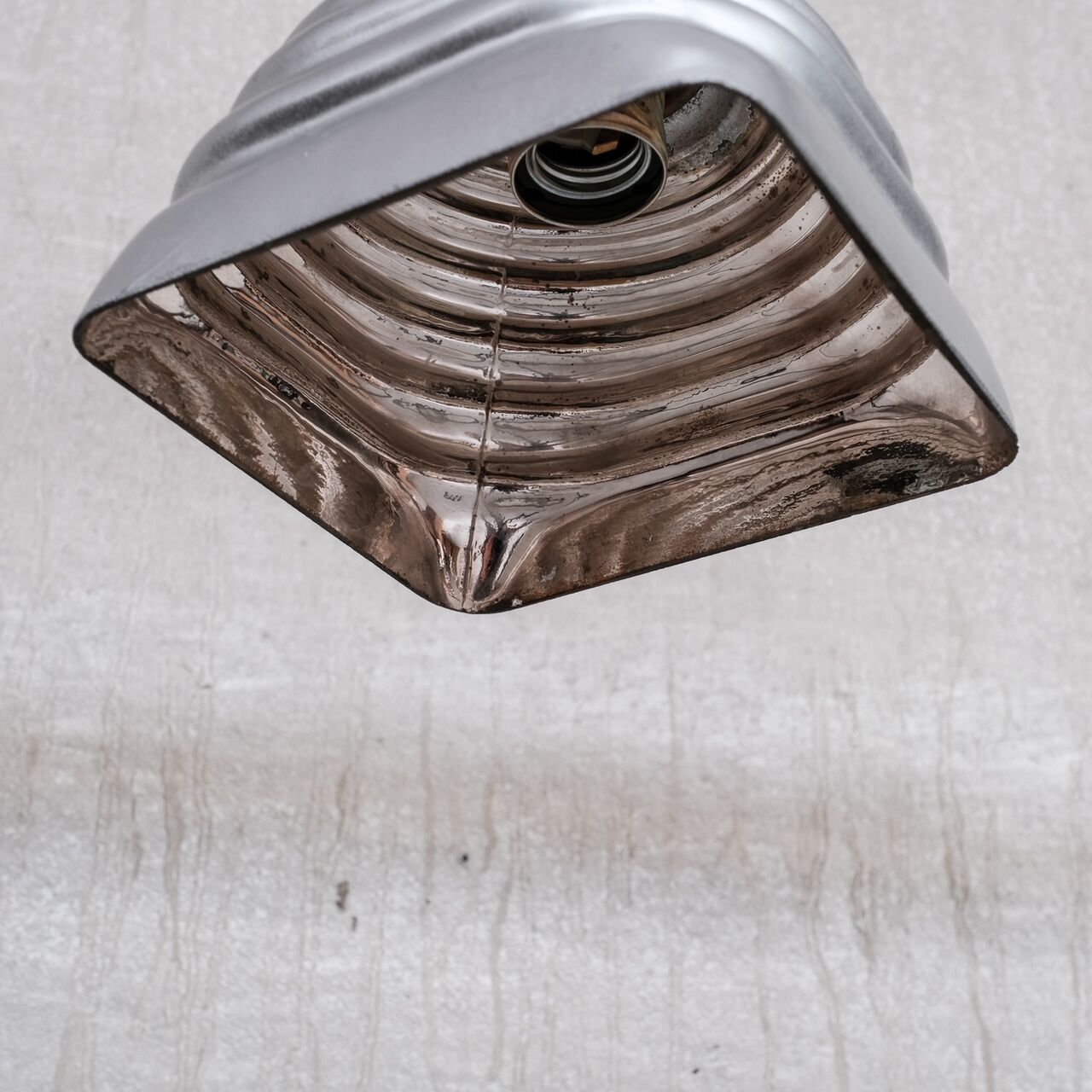 Antique mercury glass french pendant light