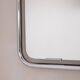 Vintage Italian Chrome Metal Wall Mirror, 1970s