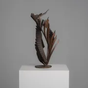 Sculpture en fer constructiviste abstraite, signée CH, Pays-Bas, années 1960 – II