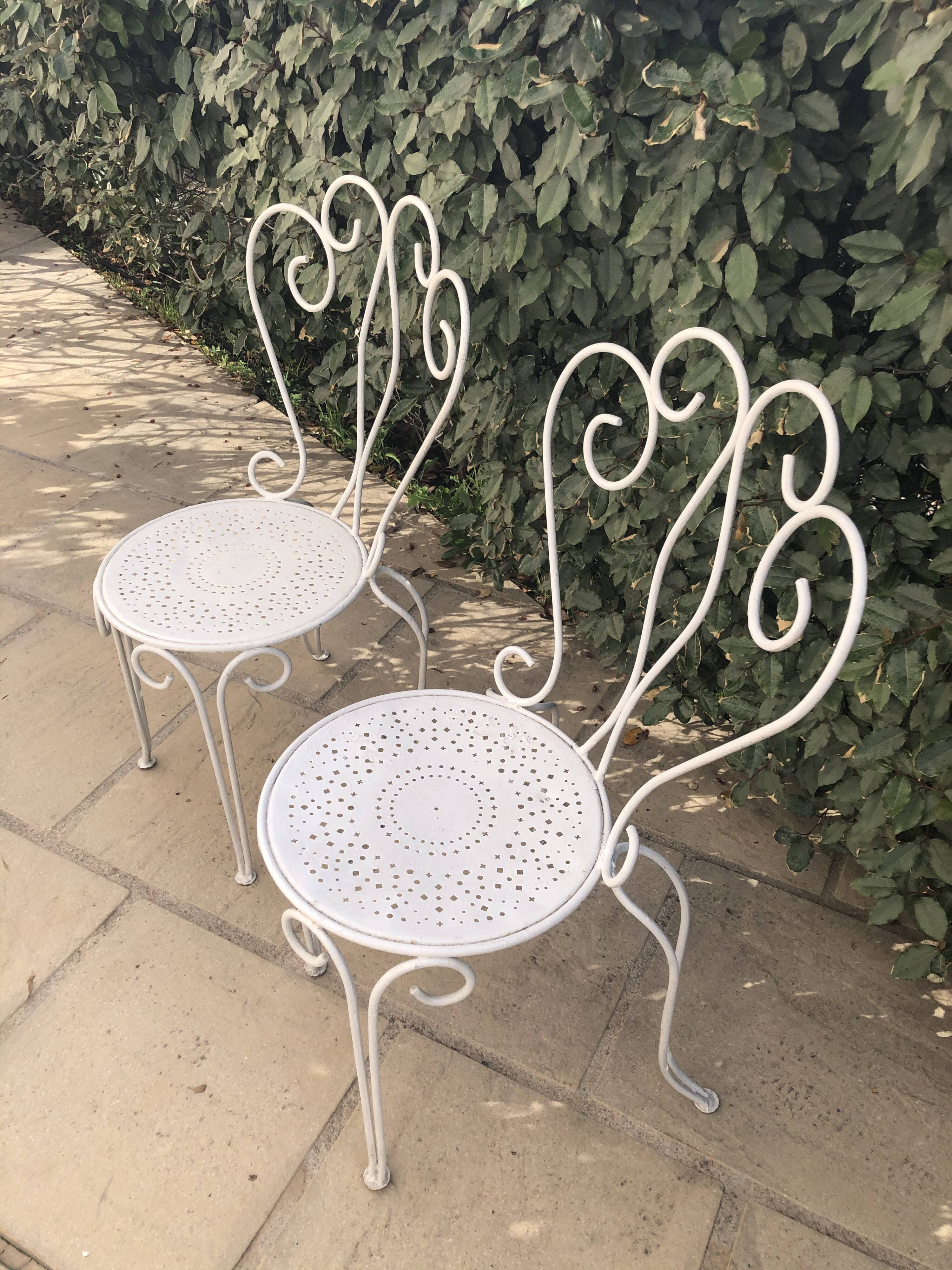 Wrought iron chairs