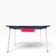 Vintage side table/desk in red formica.