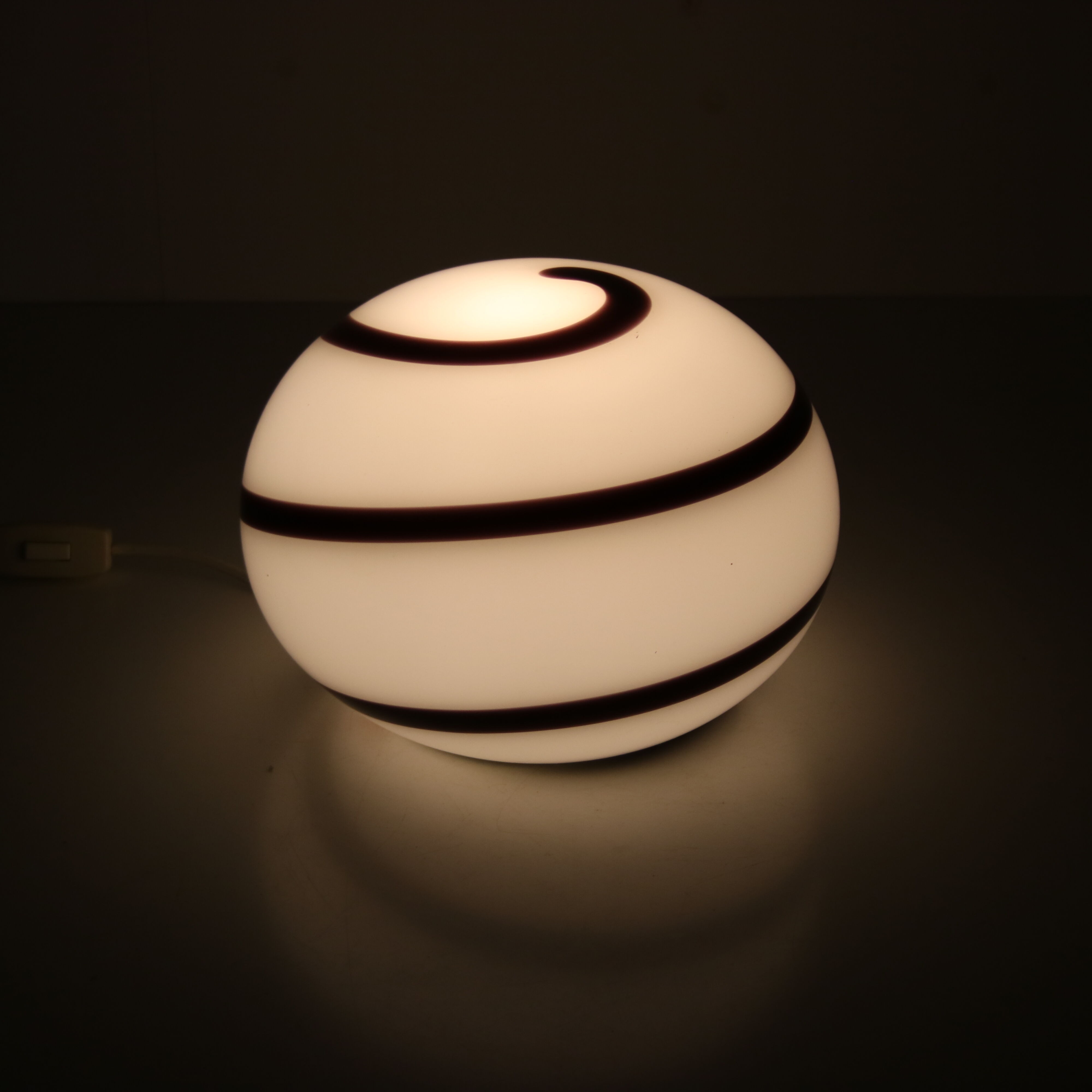 1990s Murano glass table lamp by Ilu Di Vetro, Italy