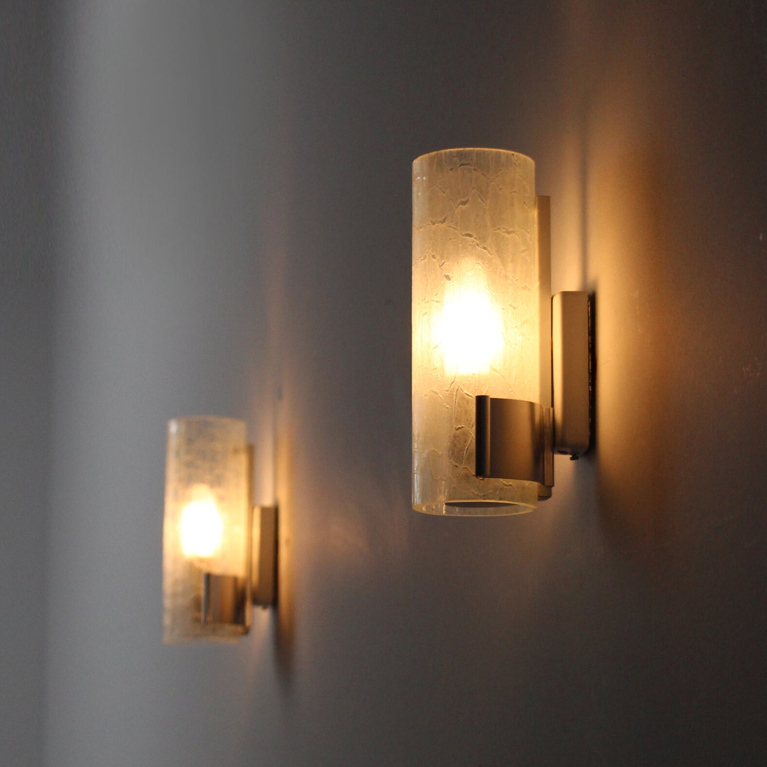 Vintage glass sconces Doria Leuchten