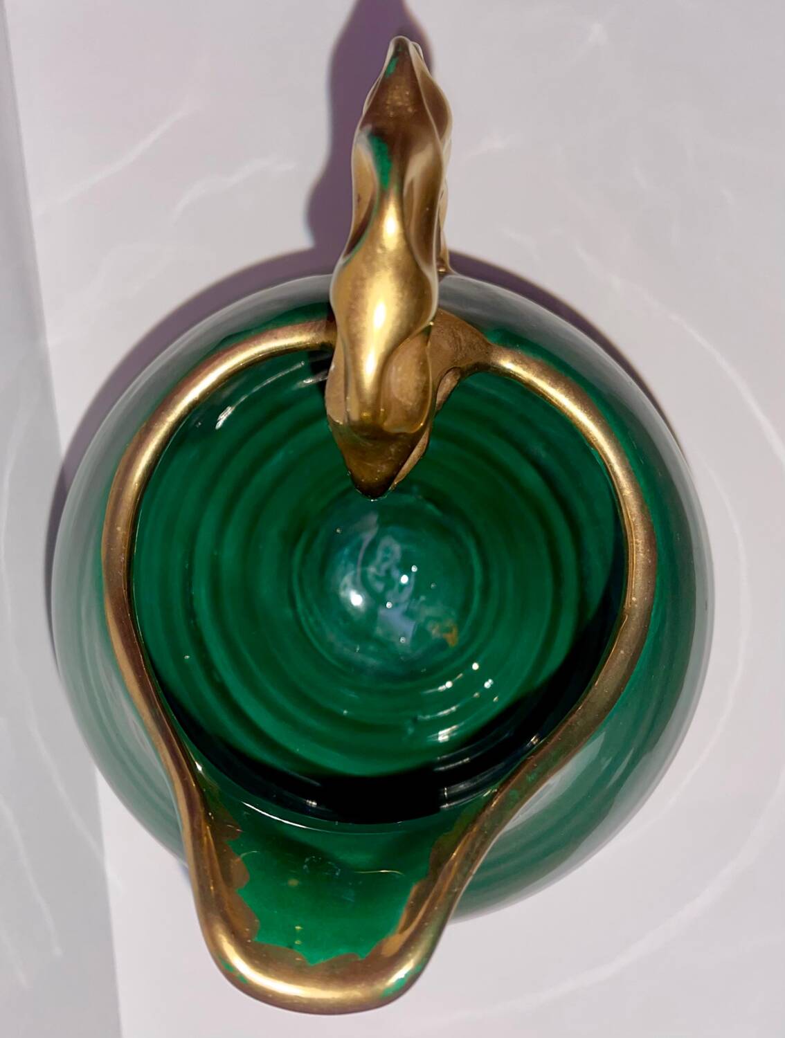Green and gold pitcher, Vérigord