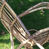 Rocking-chair en rotin
