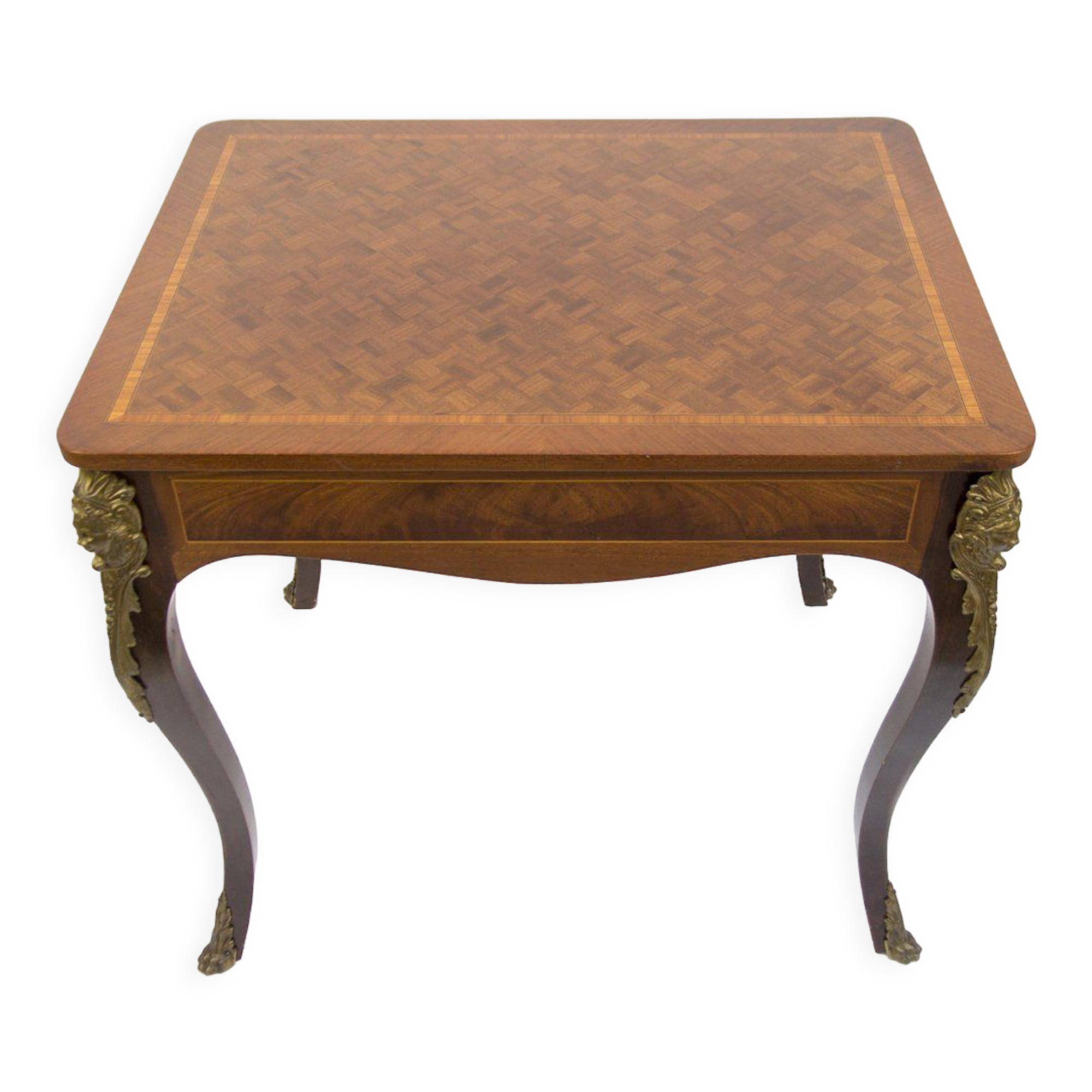 French Louis XV style table with bronze mounts