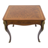French Louis XV style table with bronze mounts