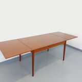 Vintage Scandinavian style dining table from the 50s and 60s in teak with extensions