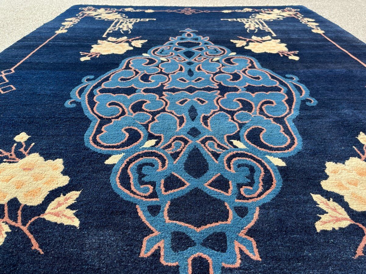 Chinese carpet, Beijing, royal blue